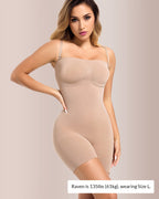 Willluxe® Detachable Straps Seamless Bandeau Shaping Bodysuit