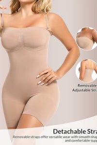 Willluxe® Detachable Straps Seamless Bandeau Shaping Bodysuit