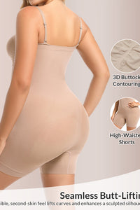Willluxe® Detachable Straps Seamless Bandeau Shaping Bodysuit