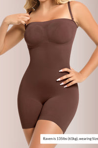 Willluxe® Detachable Straps Seamless Bandeau Shaping Bodysuit
