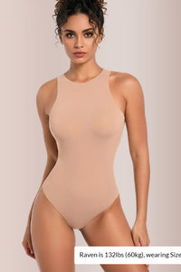 Willluxe® Seamless Crew Neck Sculpting Bodysuit Shapewear