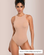 Willluxe® Seamless Crew Neck Sculpting Bodysuit Shapewear