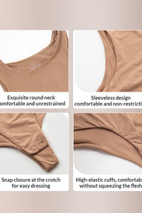 Willluxe® Seamless Crew Neck Sculpting Bodysuit Shapewear