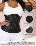 Willluxe® Sculpting W-Curve Waist Trainer Corset with Adjustable Hooks