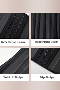 Willluxe® Sculpting W-Curve Waist Trainer Corset with Adjustable Hooks
