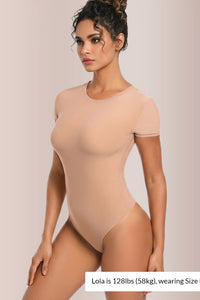 Willluxe® Seamless Short Sleeve Sculpting Bodysuit