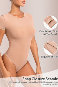 Willluxe® Seamless Short Sleeve Sculpting Bodysuit