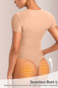 Willluxe® Seamless Short Sleeve Sculpting Bodysuit
