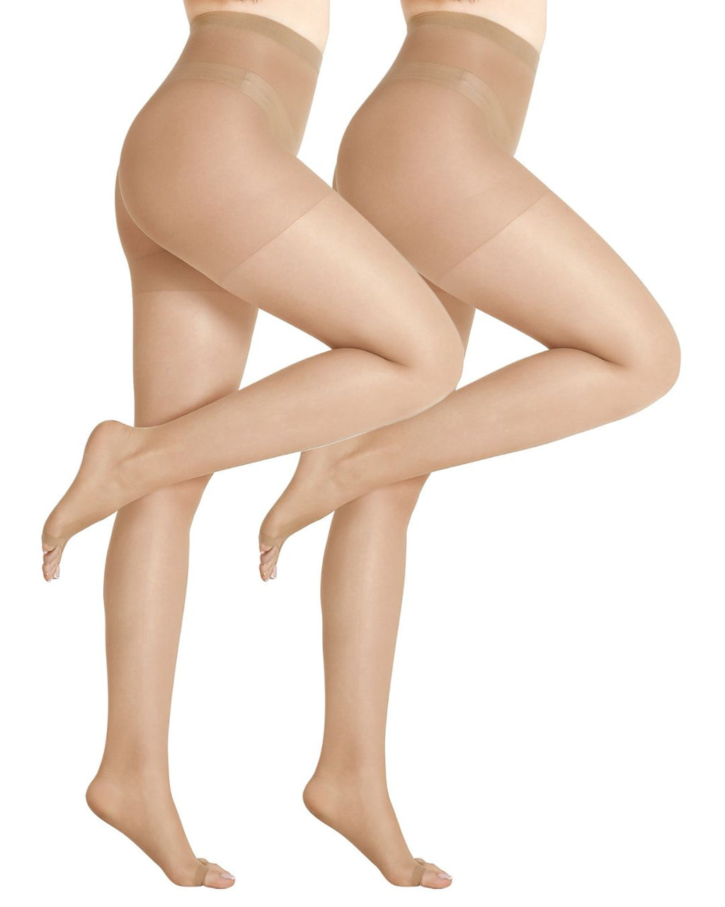 Willluxe® Ultra Thin 20D Control Toeless Pantyhose