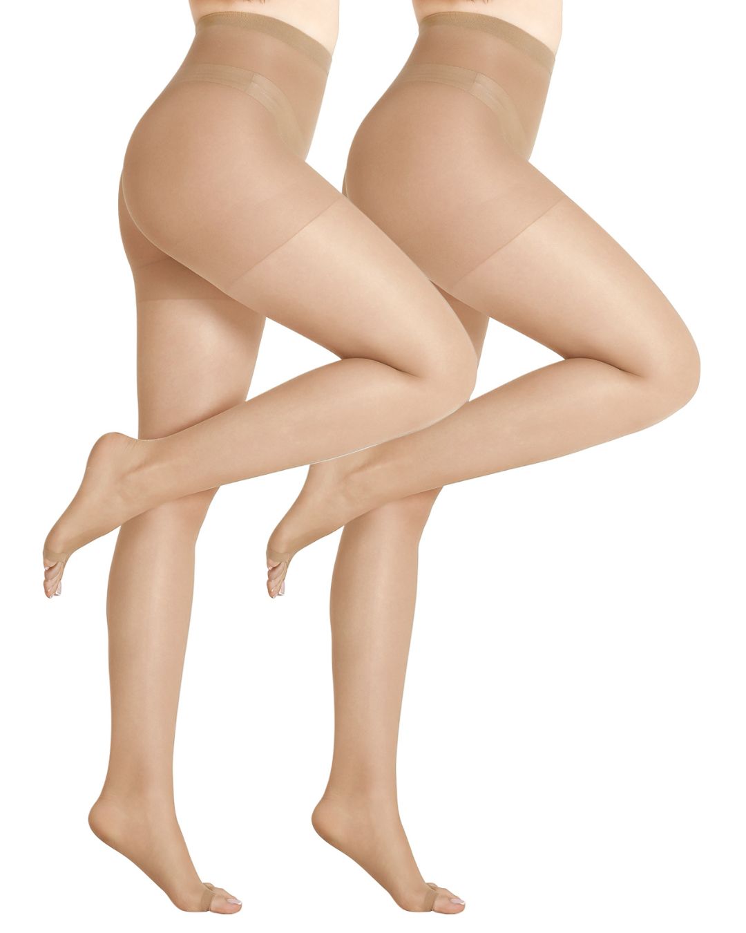 Willluxe® Ultra Thin 20D Control Toeless Pantyhose