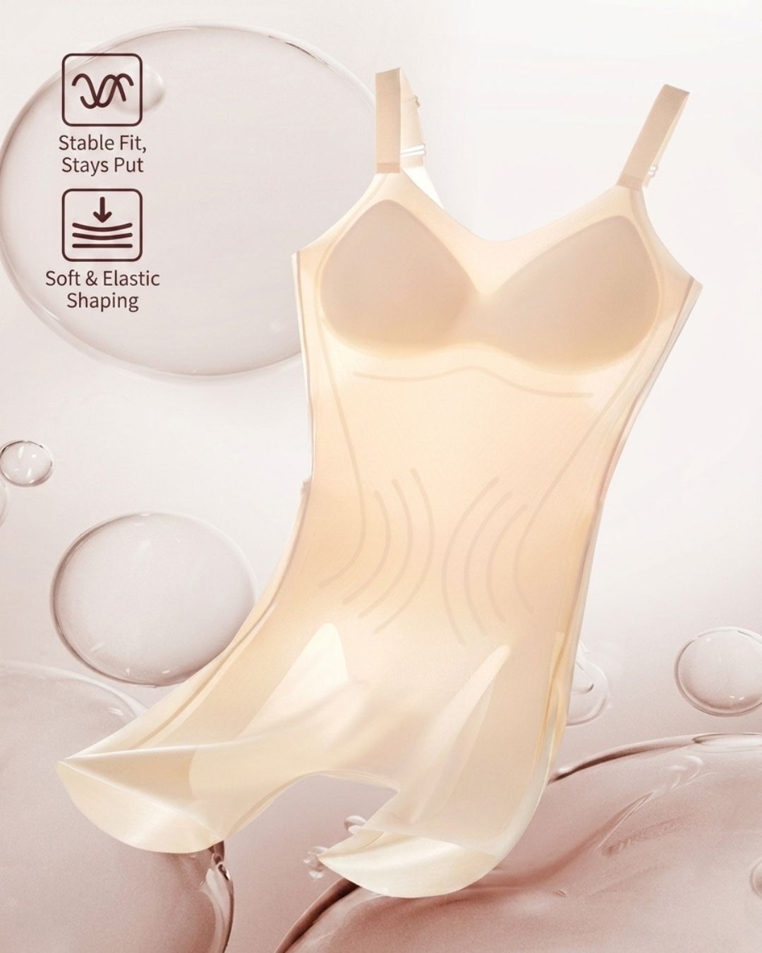 Willluxe® Built-In Bra Seamless Shapewear Bodysuit