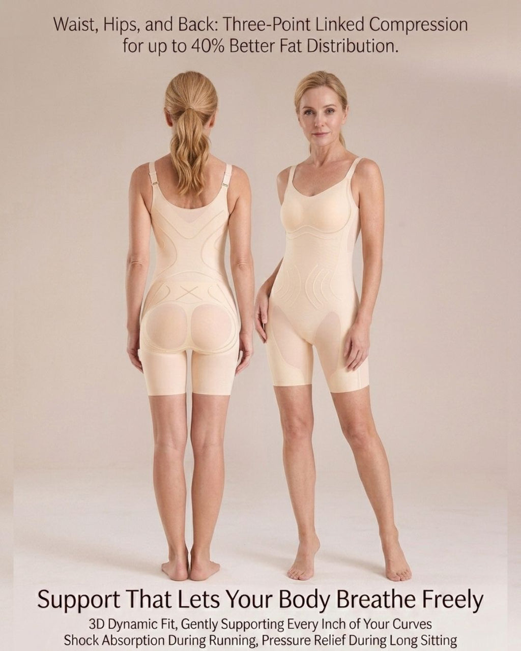 Willluxe® Built-In Bra Seamless Shapewear Bodysuit