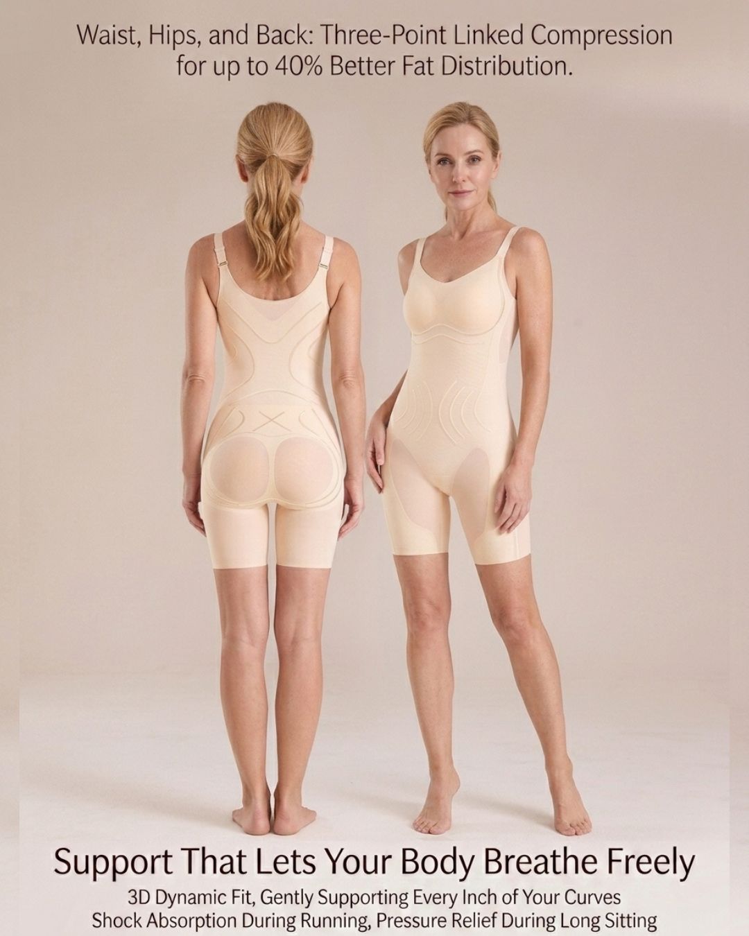 Willluxe® Built-In Bra Seamless Shapewear Bodysuit