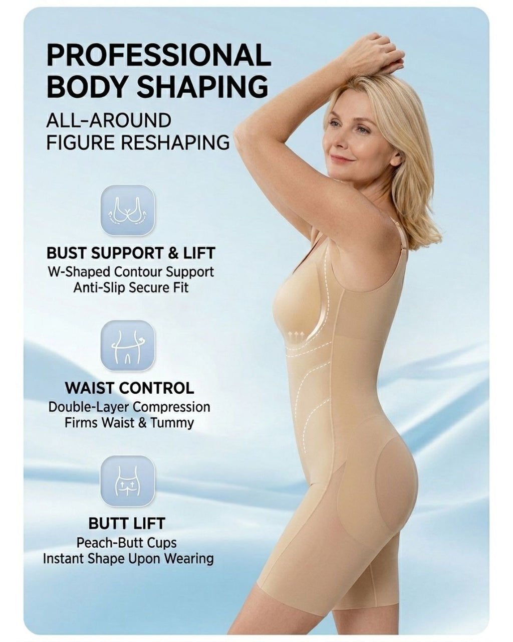 Willluxe® Tummy Control & Butt-Lifting Bodysuit
