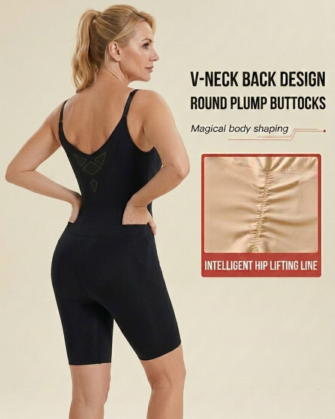Willluxe® Tummy Control Built-In Bra Shapewear Bodysuit