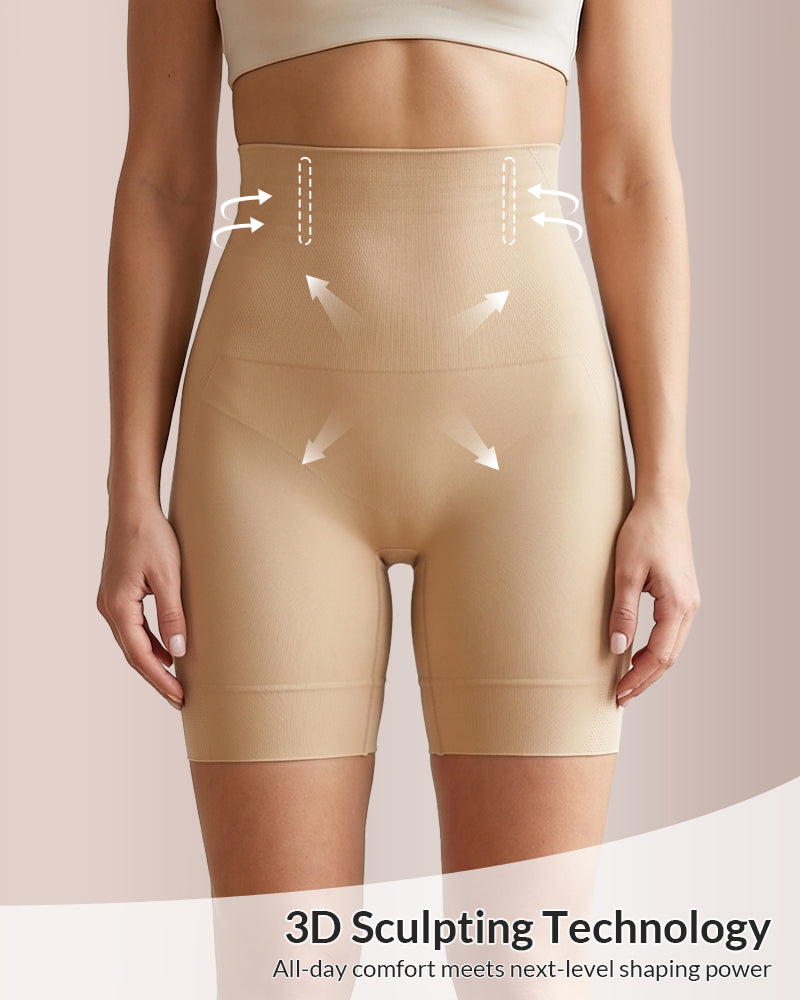 Willluxe® Tummy Control & Butt Lifter High-Waisted Shapewear Shorts