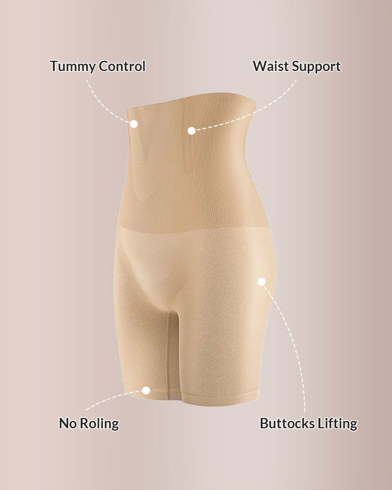 Willluxe® Tummy Control & Butt Lifter High-Waisted Shapewear Shorts
