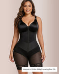 Willluxe® Sculpt & Smooth Front-Zip Full Body Shapewear Bodysuit