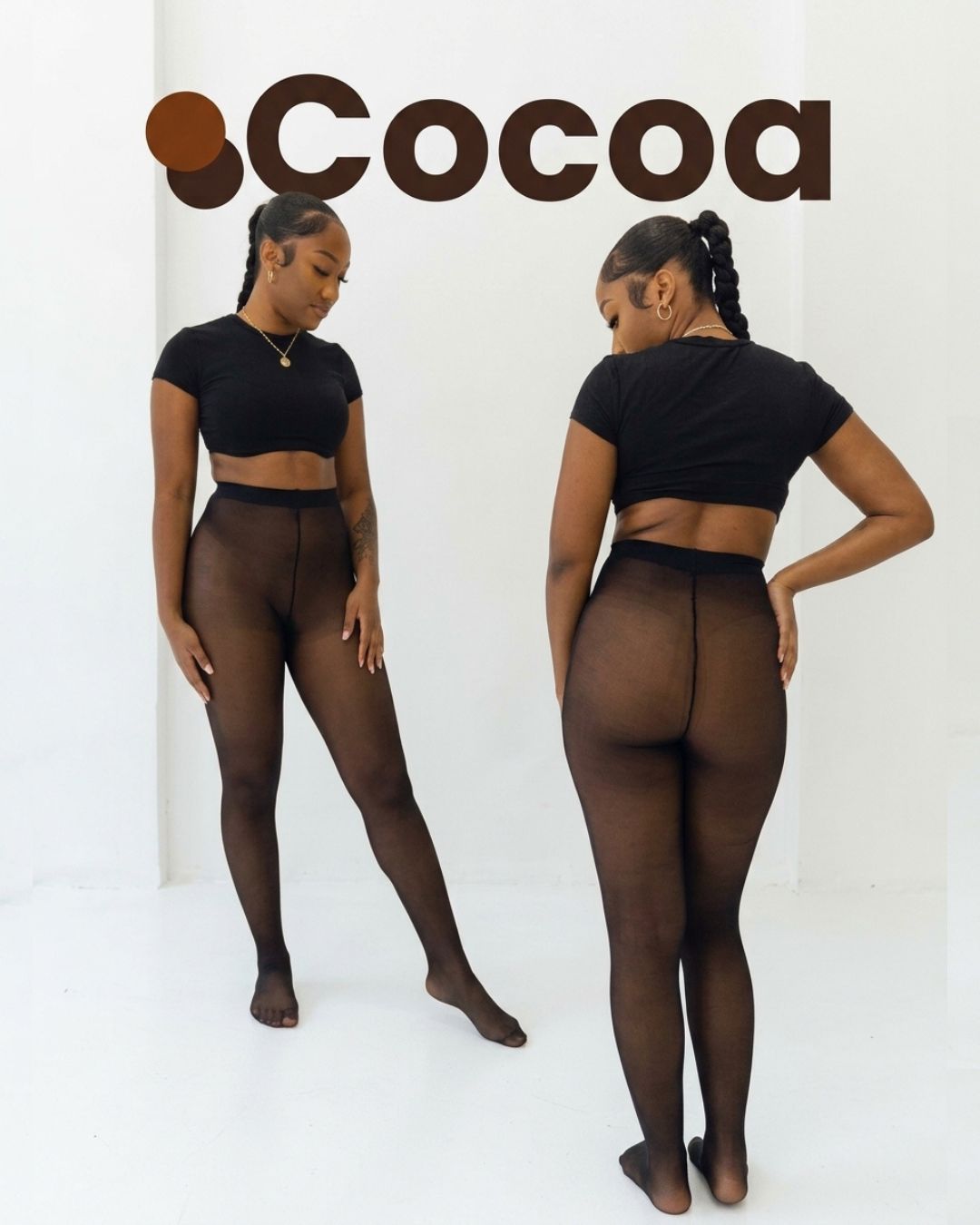 Willluxe® Sheer Fleece-Lined Tights Inclusive Skin
