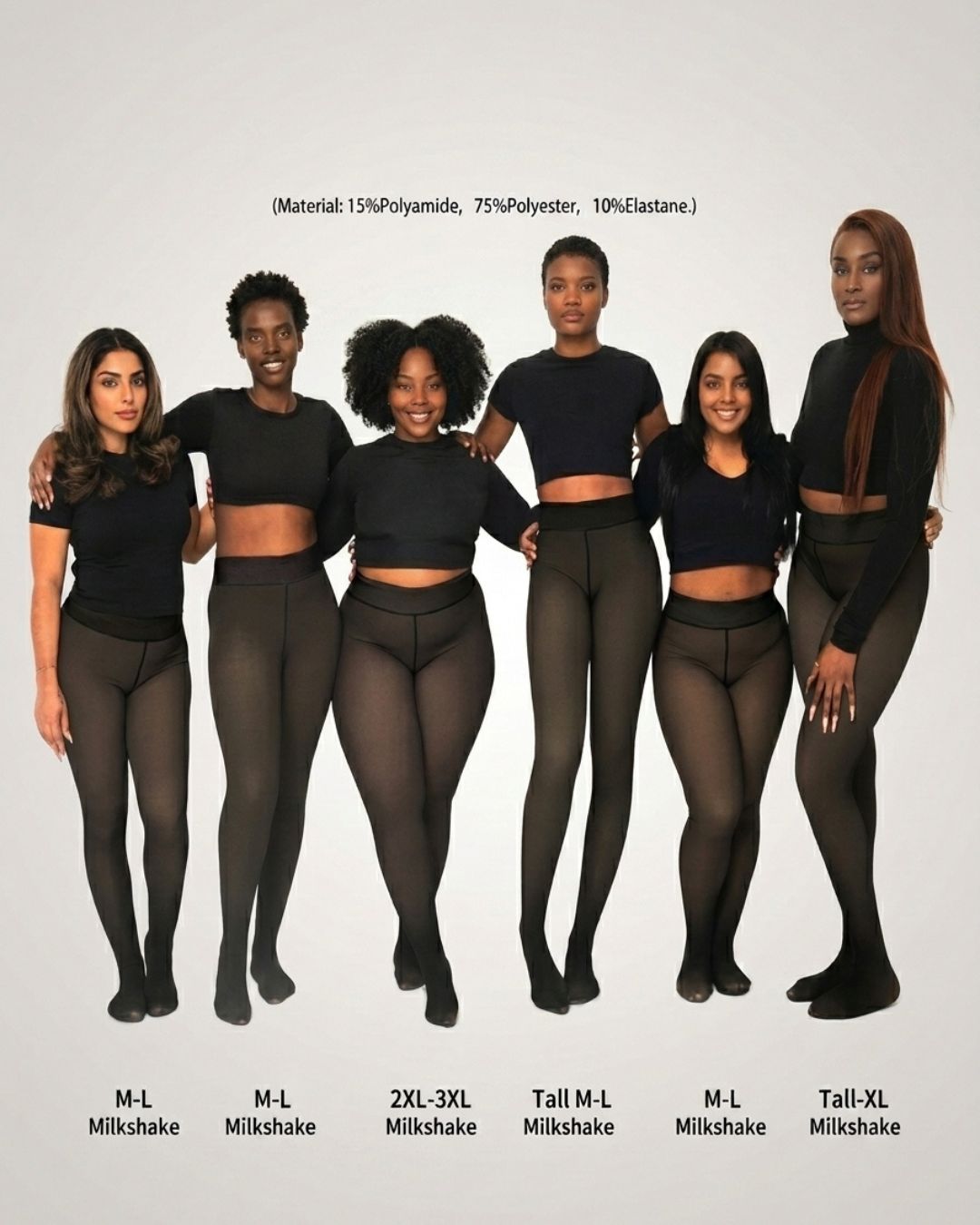 Willluxe® Plus Size Thermal Sheer-Look Fleece-Lined Leggings