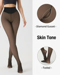 Willluxe® High-Waisted Thermal Sheer-Look Fleece-Lined Tights