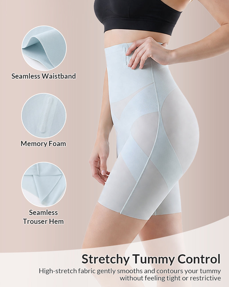 Willluxe® Ultra-Thin High-Waisted Cross-Compression Shaping Shorts