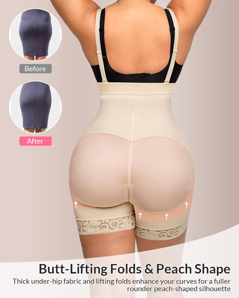 Willluxe® Seamless High-Waist Tummy Control Shapewear Bodysuit