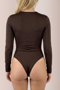 Willluxe® Essential Long Sleeve Crew Neck Bodysuit