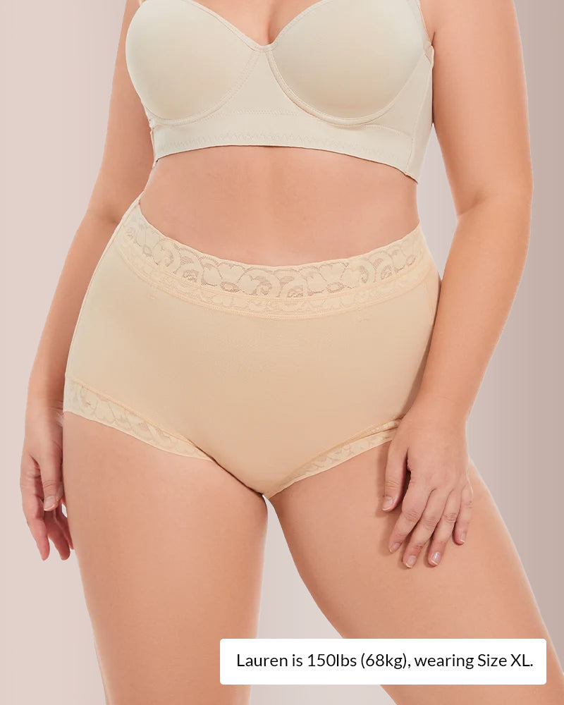 Willluxe® Sculpt & Smooth Lace Tummy Control Shapewear Boyshorts