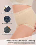 Willluxe® Sculpt & Smooth Lace Tummy Control Shapewear Boyshorts