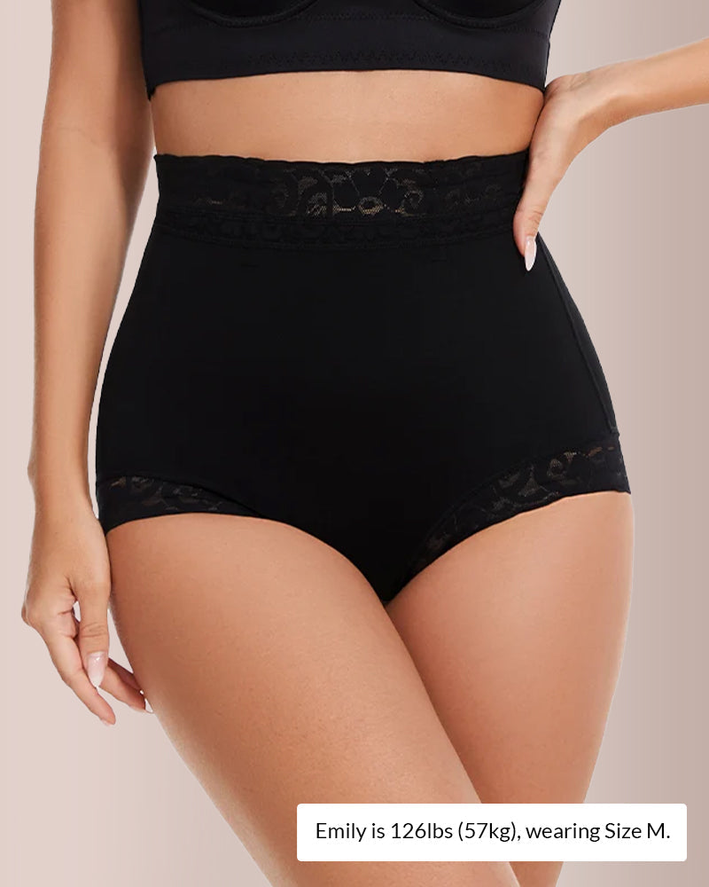 Willluxe® Sculpt & Smooth Lace Tummy Control Shapewear Boyshorts