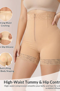 Willluxe® Sculpt & Lift High-Waisted Zipper Shapewear Shorts