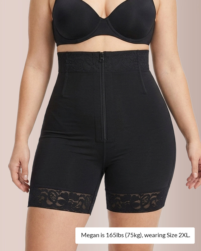 Willluxe® Sculpt & Lift High-Waisted Zipper Shapewear Shorts
