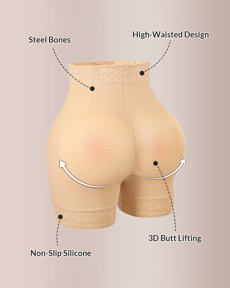 Willluxe® Sculpt & Lift High-Waisted Zipper Shapewear Shorts