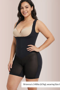 Willluxe® Sculpting Front-Zip Body Shapewear with Tummy Control