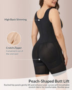 Willluxe® Sculpting Front-Zip Body Shapewear with Tummy Control