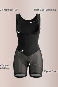 Willluxe® Sculpting Front-Zip Body Shapewear with Tummy Control
