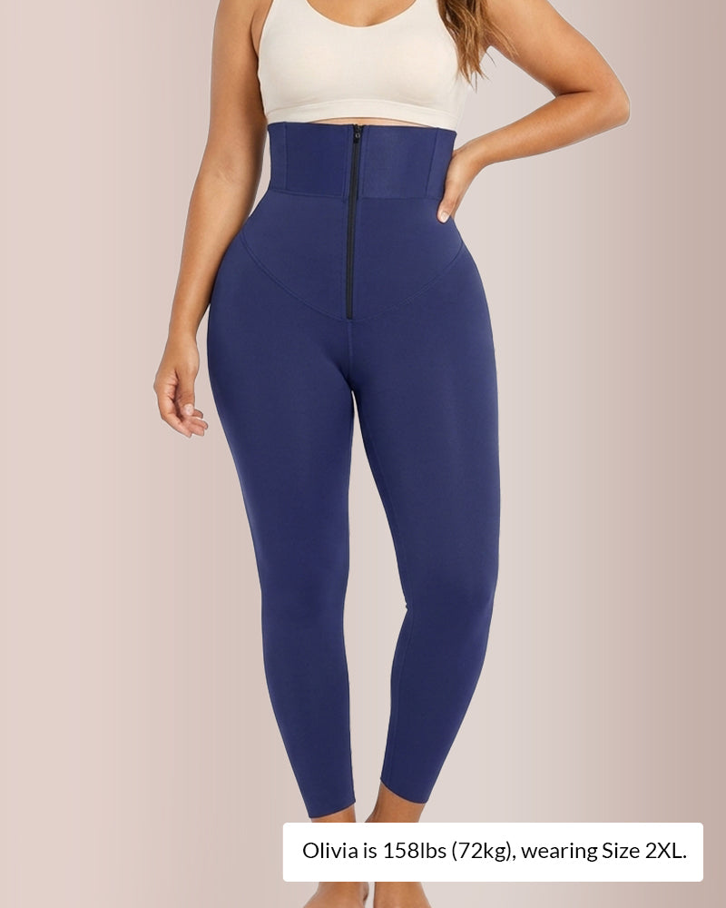 Willluxe® Sculpt & Lift High-Waisted Zipper Shaping Leggings