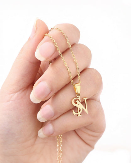 WILLLUXE® Personalized Initial Necklace