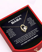 Willluxe® Sparkling Heart Necklace & Rotating Rose Box-For My Mom