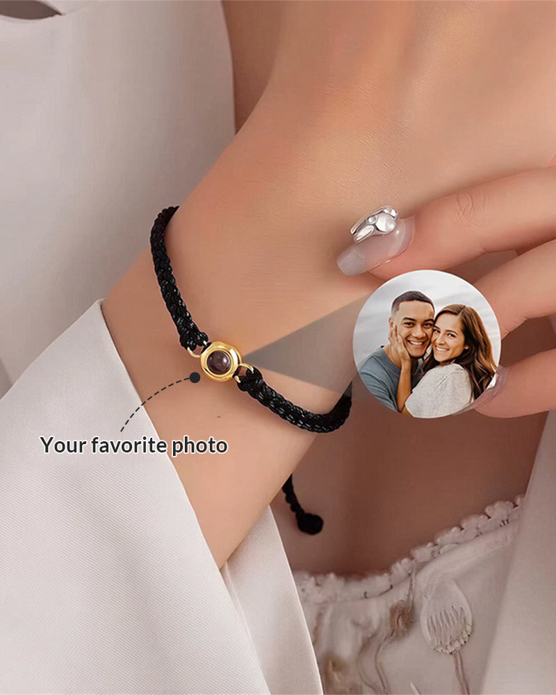 WILLLUXE® Custom Photo Bracelet That Allows Uploading Of Personal Photos