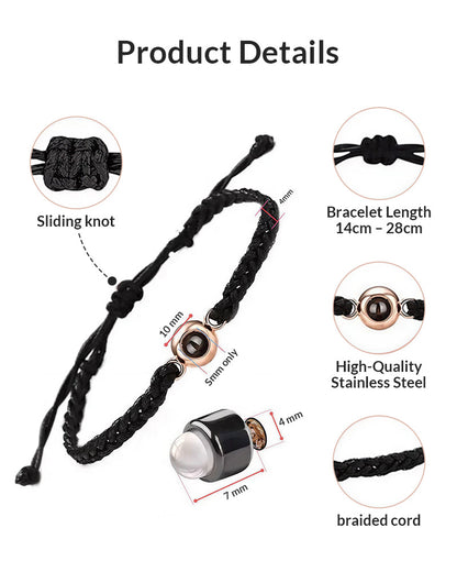 WILLLUXE® Custom Photo Bracelet That Allows Uploading Of Personal Photos