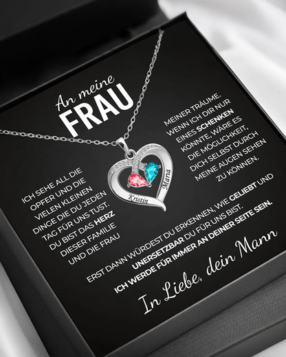 WILLLUXE® Birthstone Necklace For My Wife