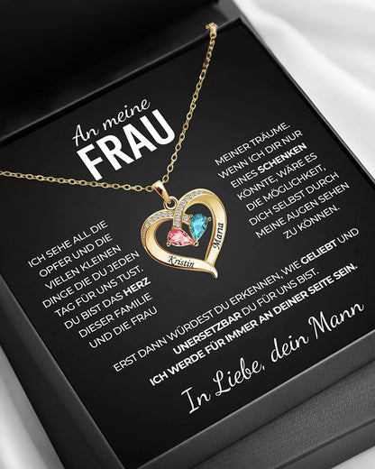 WILLLUXE® Birthstone Necklace For My Wife