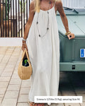 Willluxe® CozyWear – Solid Color Backless Cami Dress