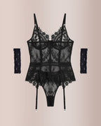 Willluxe® Lingerie Lace Corset Garter Lingerie Sets
