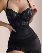 Willluxe® Lace Camisole Push-Up Bodysuit Dress