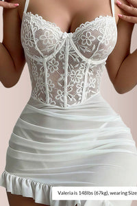 Willluxe® Lace Camisole Push-Up Bodysuit Dress