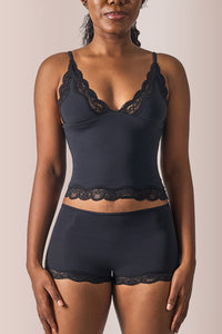 Willluxe® Women's Lace Trim Wirefree Lightweight Underwear Set