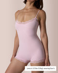 Willluxe® Lace Trim Spaghetti Strap Lightweight Pajama